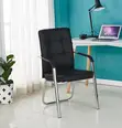 Medium Back Leather Padded Waiting Chair - 4