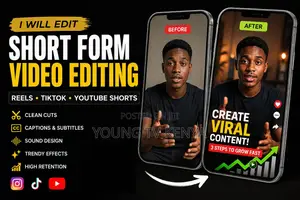 Professional Video Editing for Shorts, Reels & TikTok