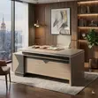 Modern Brown Wooden L-Shaped Desk - 1800mm - 2