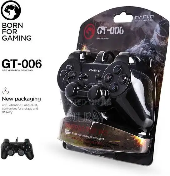 Marvo USB Vibration Gamepad kwa PC - 1