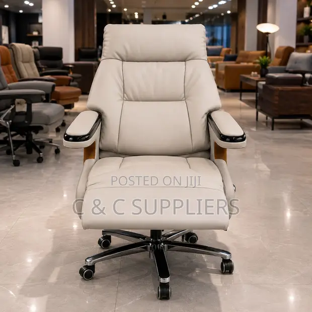 Executive Full Leather Manager's Chair - Brown - 1