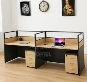 2-Person Straight Office Workstation