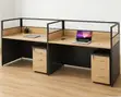 2-Person Straight Office Workstation - 4
