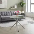 Round Glass Top Coffee Table - 1