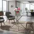 Round Glass Top Coffee Table - 2