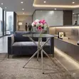 Round Glass Top Coffee Table - 3