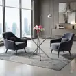 Round Glass Top Coffee Table - 4