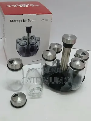 7-in-1 Kitchen Rotating Spice Bottle Set