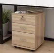 3-Drawer Office Pedestal Cabinet - 4