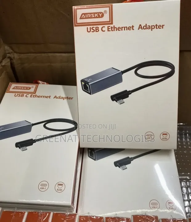 AIRSKY USB-C kwa Adapta ya Ethernet 1000Mbps Gigabit - 1