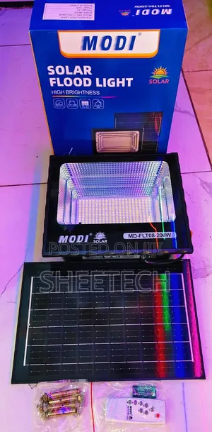 200W Solar Floodlight ya Kujiendesha Mpya
