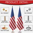 Executive Display Flags with Flag Poles - 2