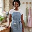 Stripes Cotton Linen Aprons - 1