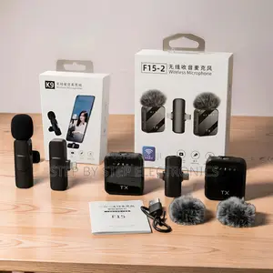 K9 F15-2 Wireless Lavalier Microphone 2TX