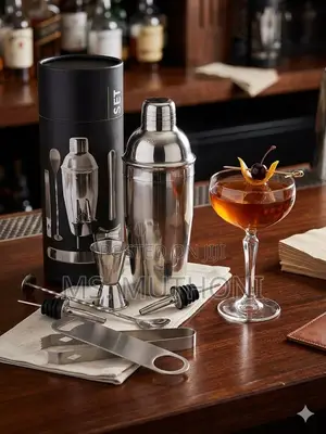 Complete 8-Piece Home Bartender Kit