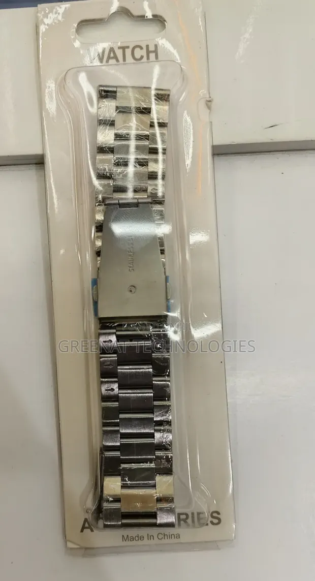 Kamba ya Saa Mahiri ya 22mm ya Chuma cha Kutupwa - Fedha - 1