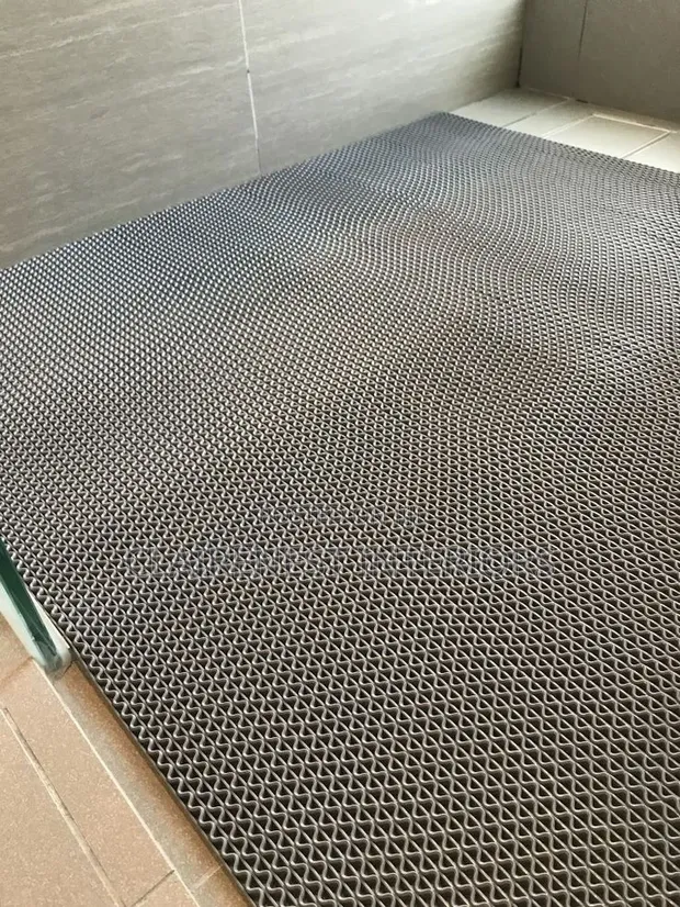 Grey Perforated PVC Anti-Slip Mats - 1