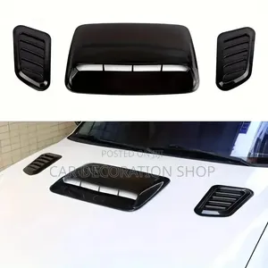 Hood Scoop Nyeusi Nyepesi na Vents za Hewa