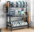 3-Tier Kitchen Storage Rack na Rafu - 2