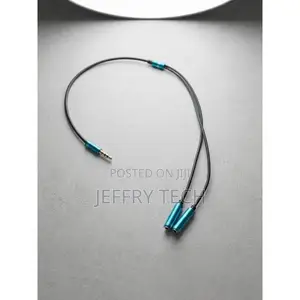 3.5mm TRRS Kiume Hadi 3.5mm Kike Mbili Splitter Cable ya Sauti