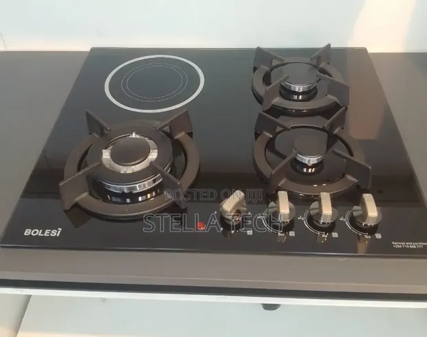 Bolesi Hob 3 Gas Burners + 1 Infrared Umeme - 1