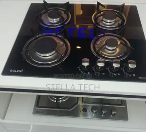 Bolesi Hob ya Gesi ya Kuunganishwa ya Burner 4 na Kioo cha Kioo