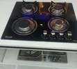 Bolesi Hob ya Gesi ya Kuunganishwa ya Burner 4 na Kioo cha Kioo - 1