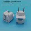 Universal US UK AU kwa EU Plug Adapter - 1