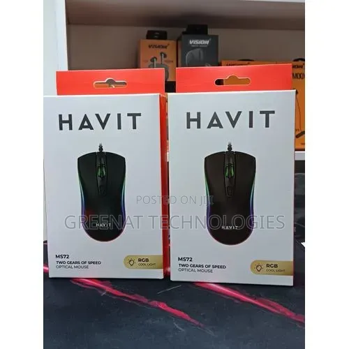 Havit HV-MS72 Wired USB Gaming Mouse yenye RGB - 1