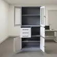 Modern File Cabinet with Built-In Safe - 2