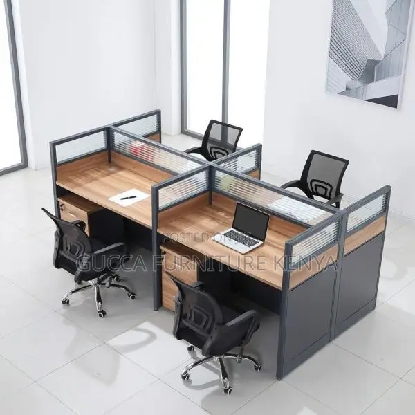Modular Workstation Desk - 4 People - 1