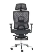Kiti cha Ofisi cha Orthopedic chenye Headrest na Footrest - 2