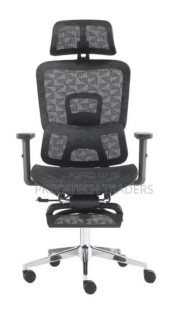 Kiti cha Ofisi cha Premium Executive chenye Headrest & Footrest - 1
