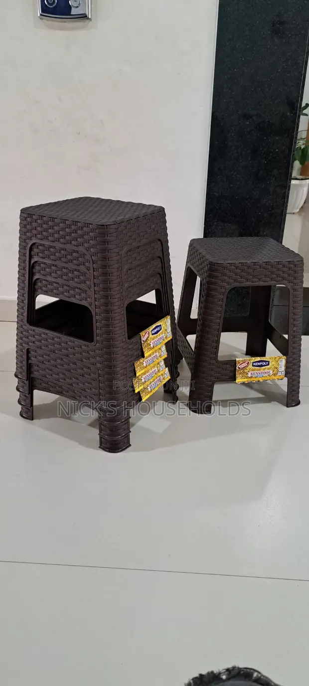 Kenpoly Plastic Stool / Bamboo Plastic Stool - 1