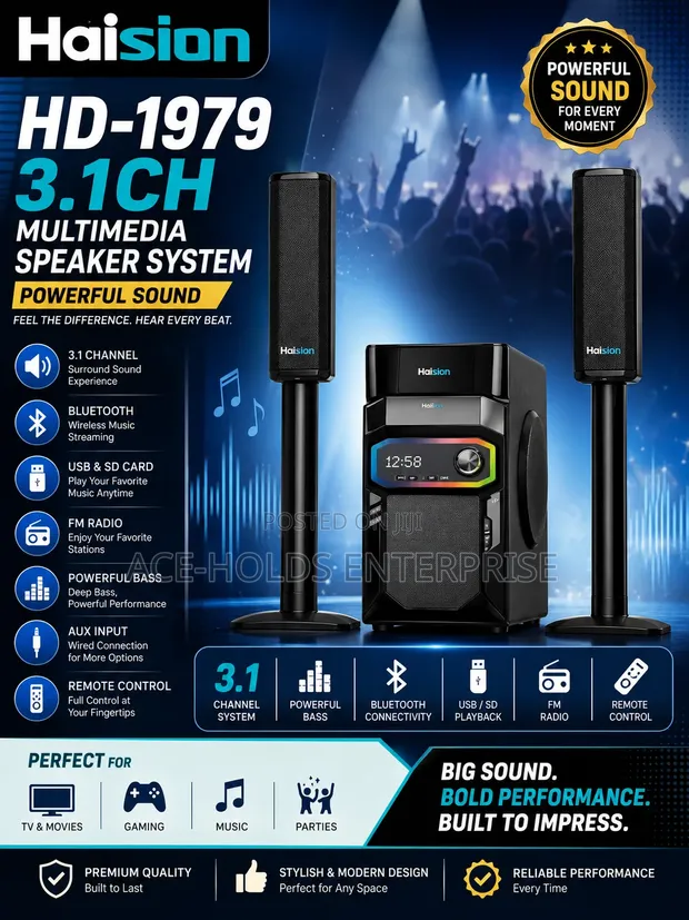 Haision HD-1979 mfumo wa spika za Multimedia 3.1CH - 1
