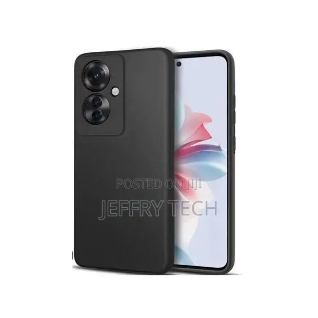 Oppo Reno 11f Nyeusi Silicone Back Case - 1