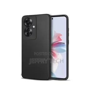 Oppo Reno 11f Nyeusi Silicone Back Case