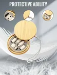 6-in-1 Round Bamboo Charging Cable Kit - 3
