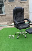 Kiti cha Ofisi cha Premium Boss chenye Footrest - 1