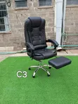 Kiti cha Ofisi cha Premium Boss chenye Footrest - 2