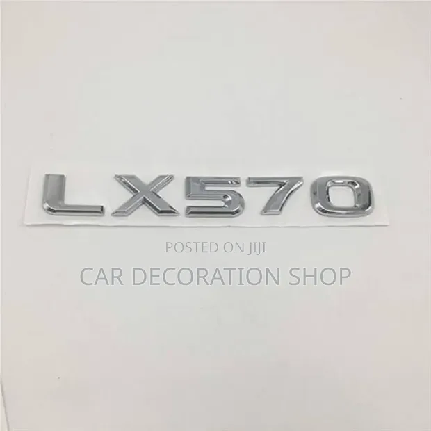 Nembo ya Nembo ya Mfumo wa LX570 wa Chrome Plated 3D - 1