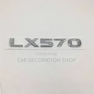Nembo ya Nembo ya Mfumo wa LX570 wa Chrome Plated 3D