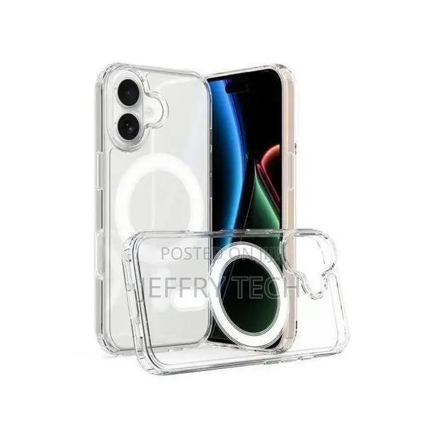 Kesi ya iPhone 17 Magsafe Nyeupe ya Uwazi - 1