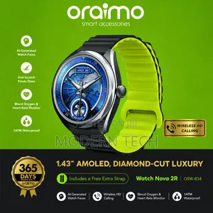 Oraimo Nova 2R Smartwatch - AMOLED, Simu za Bluetooth