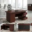 Mahogany 140cm Executive Office Desk - 5