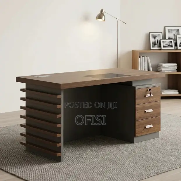 Executive Wooden 1400mm Office Desk - 1