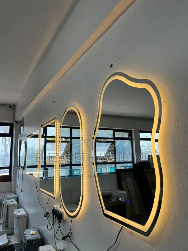 Luxury Smart LED Mirror with Time & Date - 1