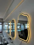 Luxury Smart LED Mirror with Time & Date - 1