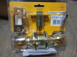 Yale Cylindrical Knobset - Polished Brass