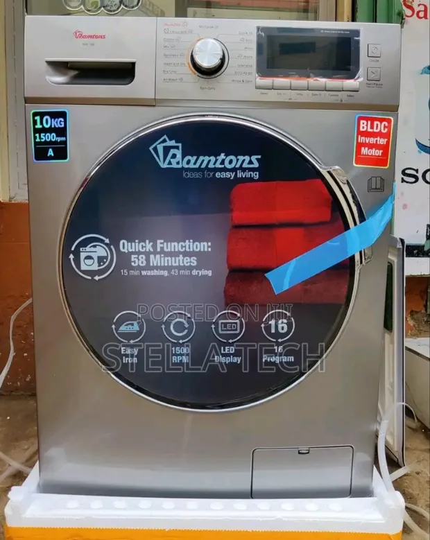 Ramtons Front Load Fully Automatic 10kg Washer - 1